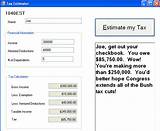 Pictures of Federal Income Tax Estimator