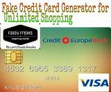 Fake Credit Card Images