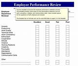 Employee Review Template Example