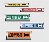 Chilled Water Pipe Labels Photos