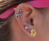 Pictures of Flower Cartilage Piercing