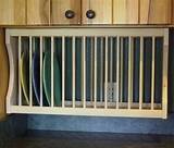 Wooden Plate Racks For Cabinets