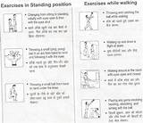 Photos of Otago Balance Exercises