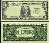 Images of Dollar Bill Front And Back