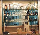 Liquor Shelves Behind Bar