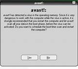 Pictures of Boot Scan In Avast