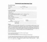 Images of Commercial Lease Application Template