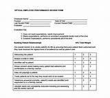 Employee Performance Review Form E Ample Photos