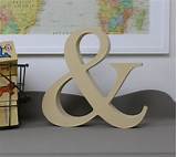 Pictures of Free Standing Unfinished Wood Letters