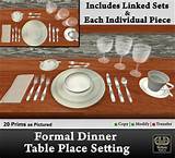 Formal Dinner Plate Setting