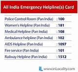 Emergency Numbers List Images