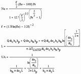 Heat Exchanger Design Equations