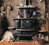 Old Fashioned Wood Burning Kitchen Stove