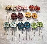 Leather Flower Pin Images