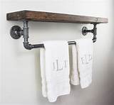 Images of Shelf With Towel Rack