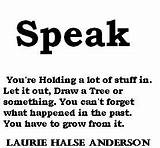 Images of Quotes From The Book Speak By Laurie Halse Anderson