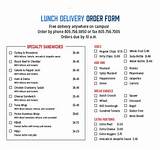 Delivery Order Form Download Pictures