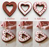 Decorated Valentine Heart Cookies Images