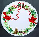 Christmas Cardinal Plates Pictures