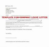 Pictures of Vacation Leave Letter To Manager