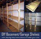 Build Your Own Basement Shelves Photos