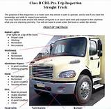 Photos of Class B Cdl Pre Trip Inspection Checklist Form