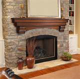 Wooden Mantel Shelf Photos