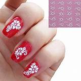 Pictures of Flower Nail Art Stickers