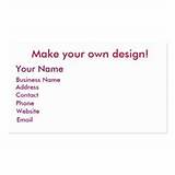 Make Your Own Business Cards Free At Home Photos