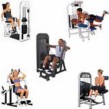 Photos of Exercise Programs Using Gym Equipment