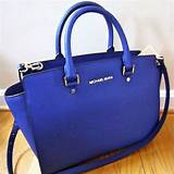 Pictures of Michael Kors Cobalt Blue Handbag