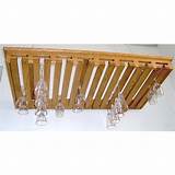 Images of Hanging Wooden Stemware Rack