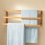Bamboo Bathroom Shelf Towel Rack Images