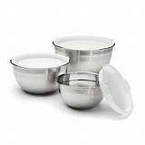 Cuisinart Stainless Steel Mi Ing Bowls With Lids