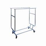 Collapsible Chrome Rolling Rack