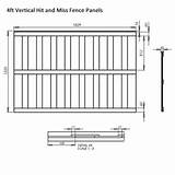 Images of 4ft X 8ft Wood Fence Panel