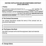 Images of Sample Hvac Service Contract
