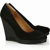 Pictures of Wedges Black Shoes
