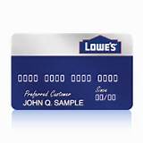 Lowes Store Credit Card Photos
