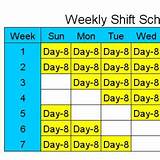 10 Hour Shift Schedules For 7 Days A Week Images