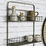 Metal Wall Basket Shelf Pictures