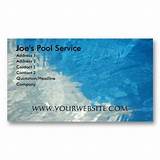 Swimming Pool Service Business Cards