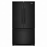 Black Counter Depth French Door Refrigerator With Ice Maker Photos