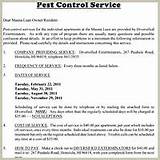 Termite Service Agreement Images