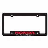 Honda Licence Plate Frame Pictures