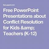 Free Conflict Resolution Activities For Kids Pictures