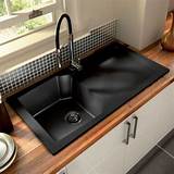 Dark Faucet With Stainless Sink Images