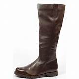 Dark Brown Flat Boots Pictures