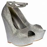 Images of Silver Shoes Wedge