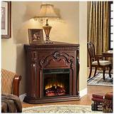 Images of Corner Electric Fireplace Cherry